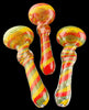 4.5" RASTA COLOR SMOKING GLASS PIPE -HAND PIPE-TOBACCO USE-WHOLESALE GLASS PIPE-4221