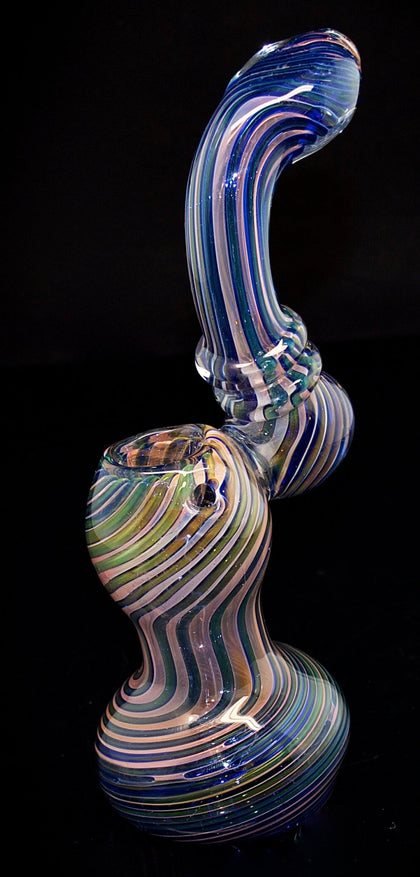 2021 Hand Made Glass Smoking Bubbler water bubbler with high quality imported colored glass rod