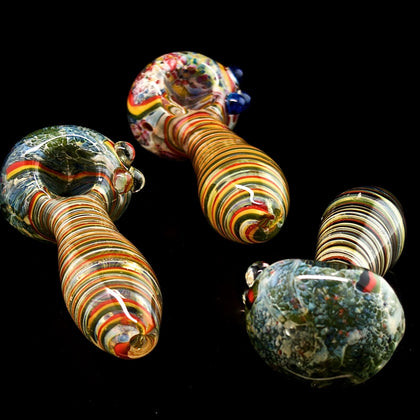 Galaxy Frit Pipe | Colorful Smoking Glass Pipe-Wholesale Glass Pipe-4089