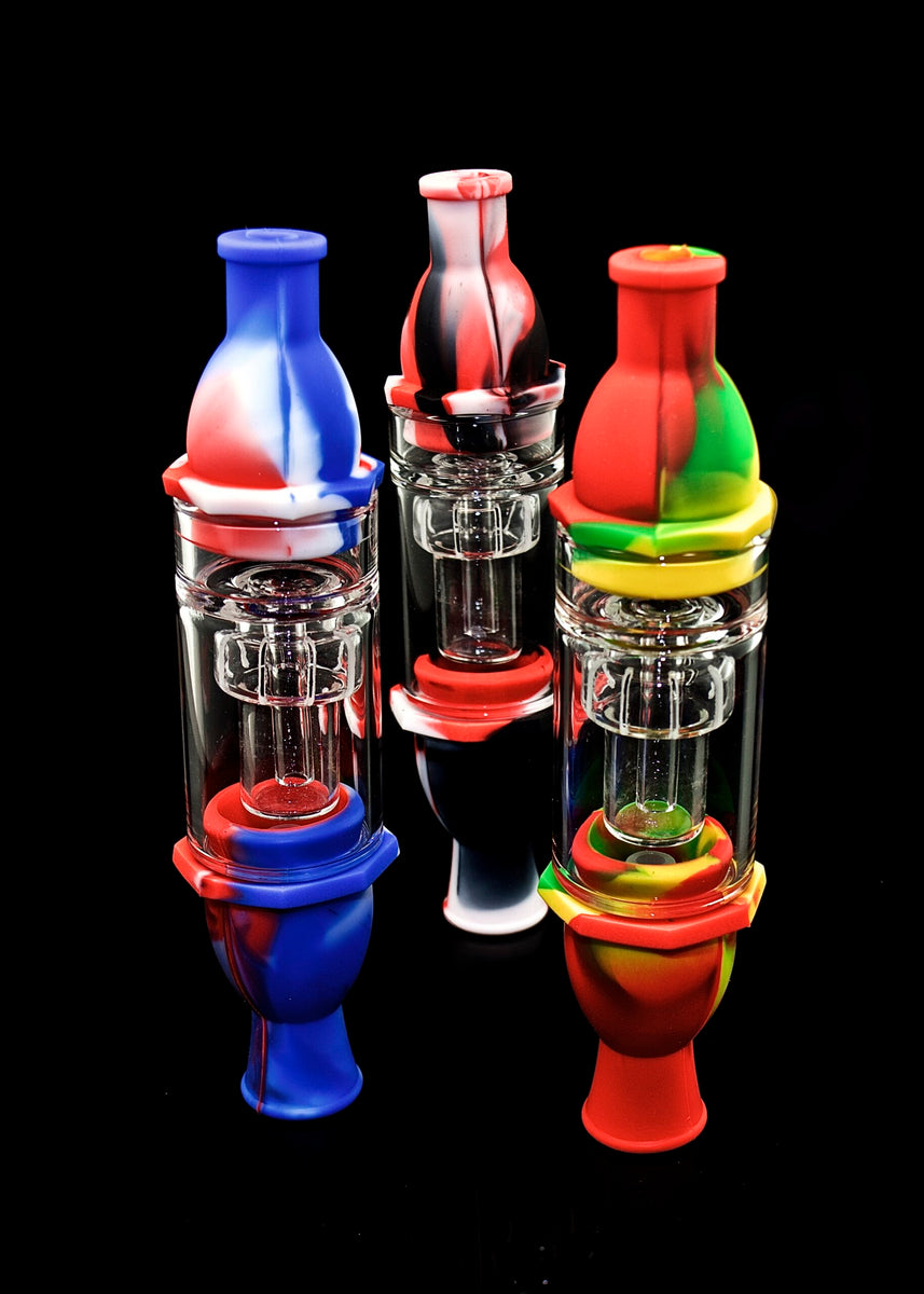 Silicone Tobacco Pipe Tube A Set Wax Dab Collector Kit Silicone