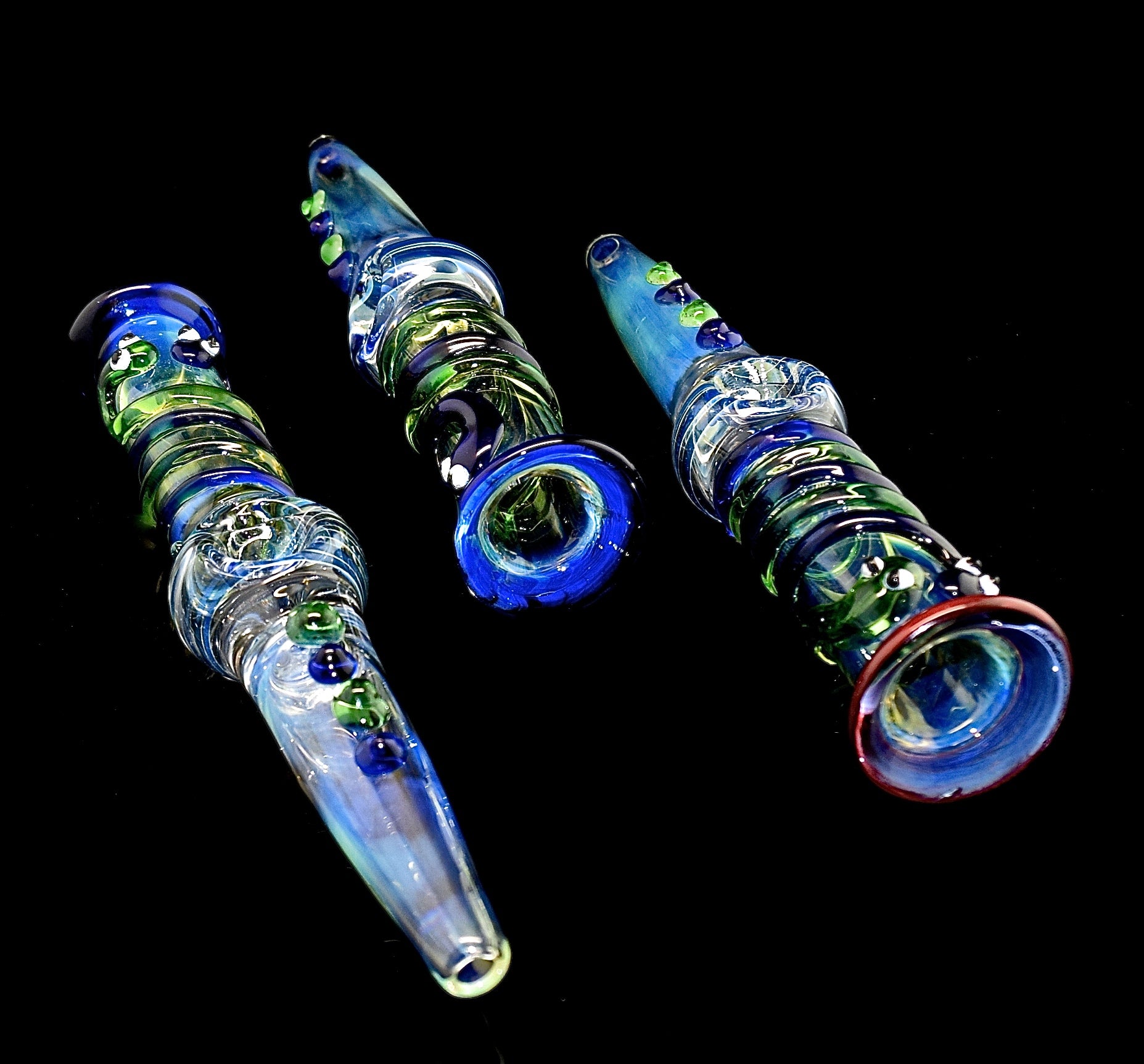 Colorful Steam Roller Smoking Glass Pipe -Wholesale Glass Pipe -1864