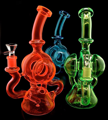 Recycler Water Pipe Slim Color Smoking Glass Wholesale -2053