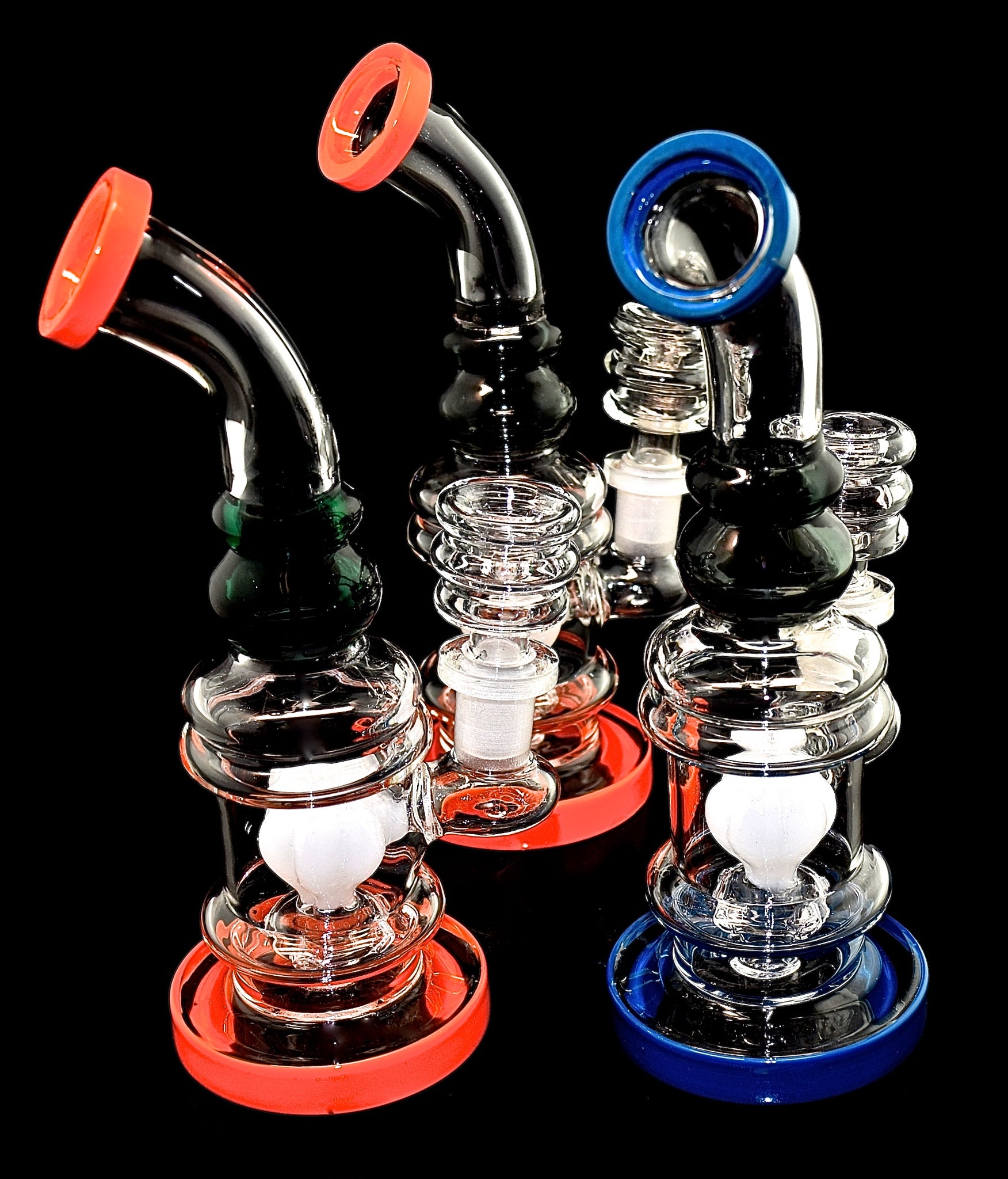 7" Bent  Smoking Glass Water Pipe | Wholesale Glass Pipe - 1990