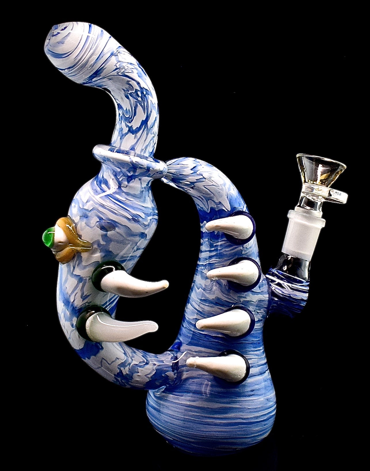 Bubbler with hand proper Way smoking Glass Pipe - 2029