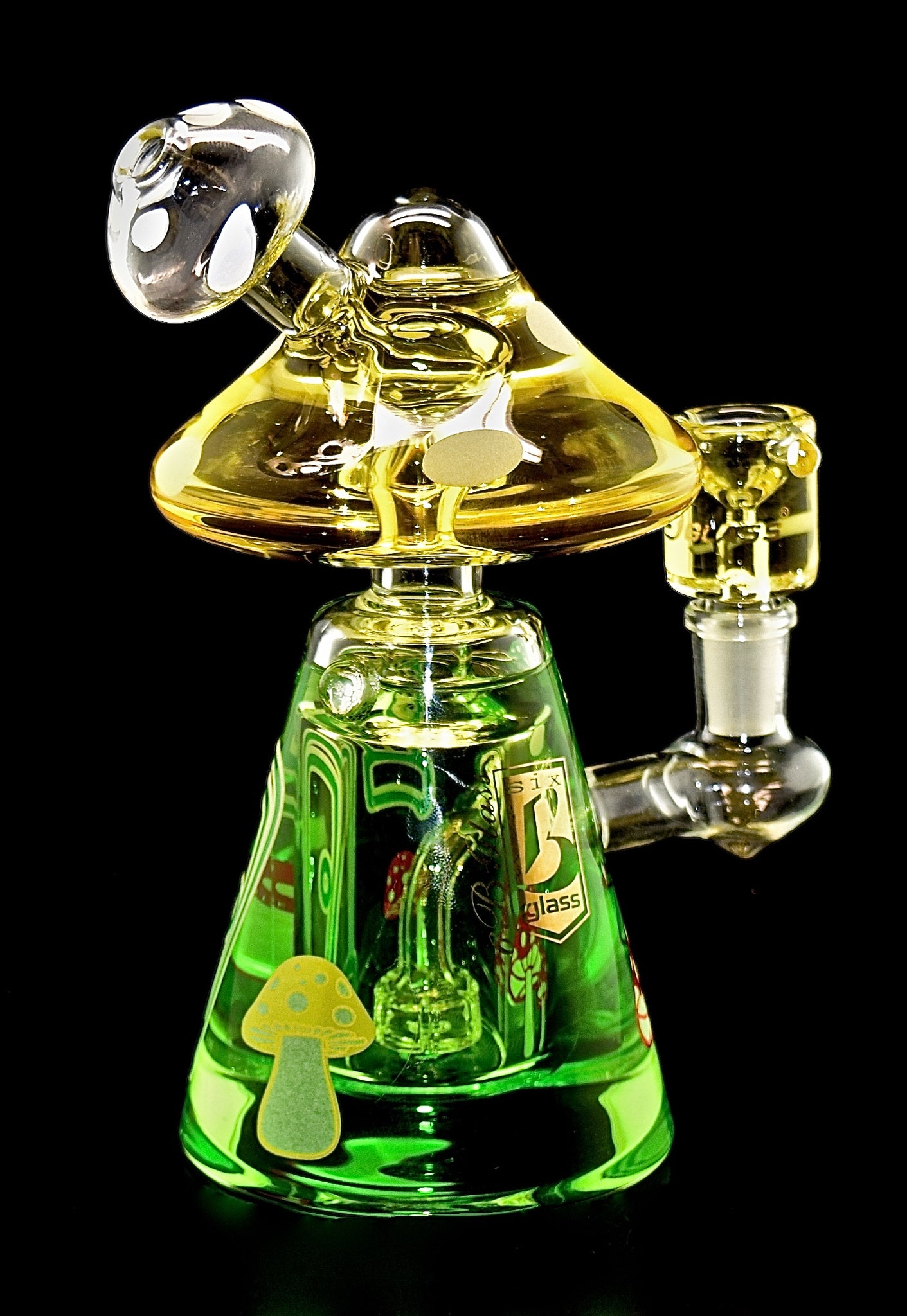 Mushroom Liquid High Quality Smoking Glass Water Pipe - 2023B33