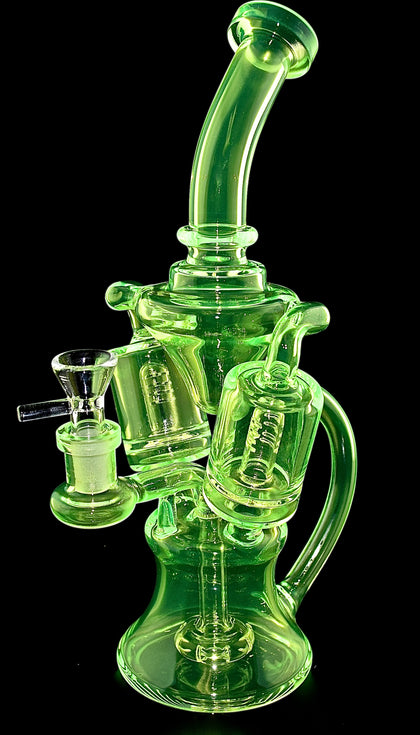 Recycler  Colorful Smoking Glass Water Pipe -2052