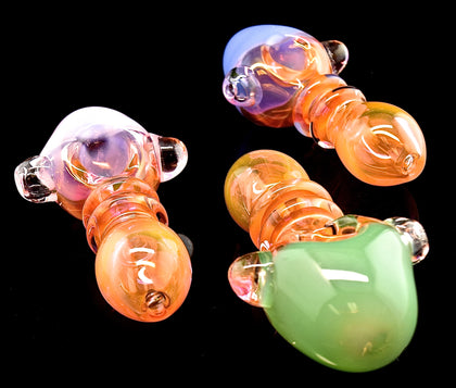 Purple Galaxy Glass Pipe // Pink Slyme Trail // Color Changing // Space Pipe -1883