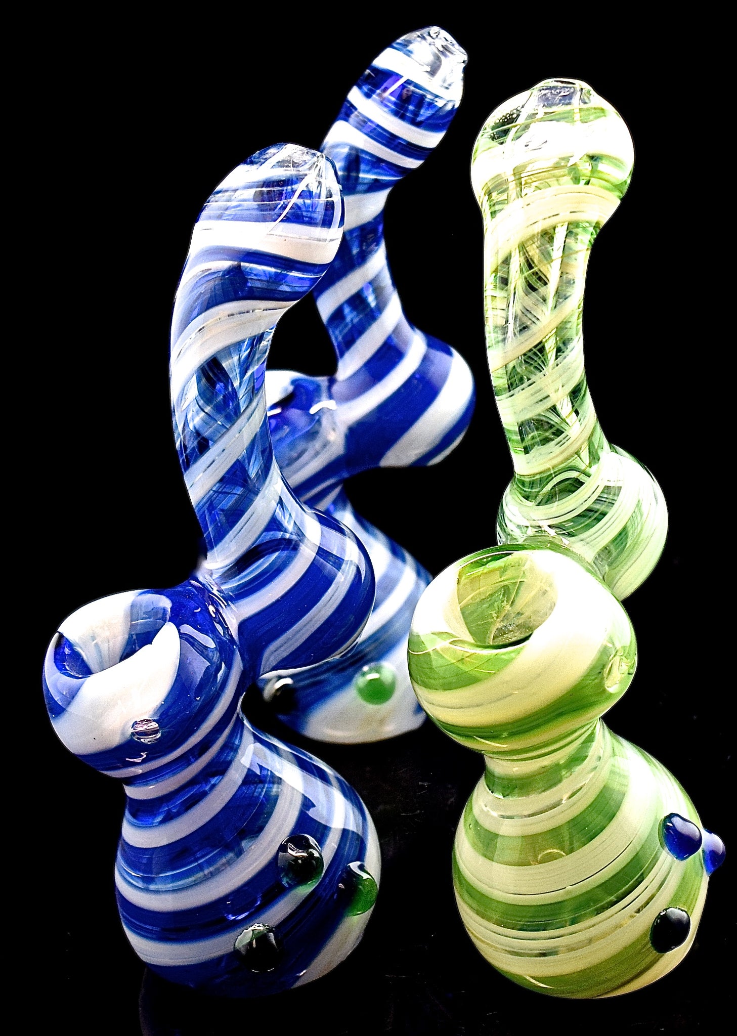 7" Sherlock Marble Smoking Glass Pipe | Wholesale Glass Pipe -1991