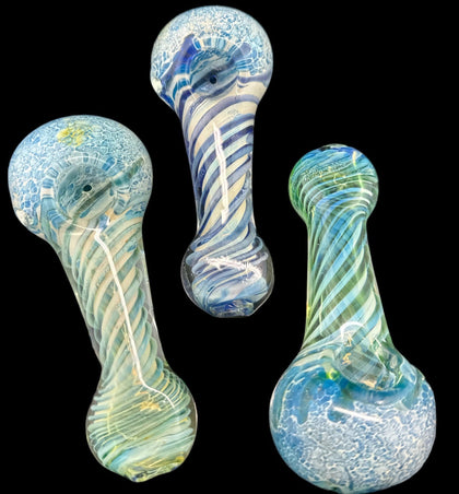 4” Fumed Swirl Twister Glass Pipe, Glass Pipe, Pipe, Glass Pipes, Smoking Pipe, Pipe for Smoking, Tobacco Pipe, Smoking Pipes, Gift-4077