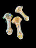 Inside Out Fumed Glass Spoon Pipe with Marbles | Flower-4108