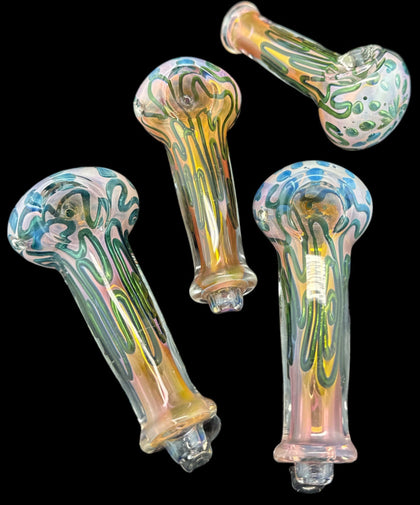 Glass Spoon Pipe Handmade Boro Glass Pipe, Glass Tobacco Pipe, Smoking Accessories-4141