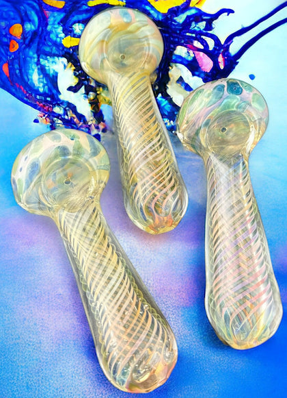 FUMED COLOR CHANGING GLASS PIPE| WHOLESALE SMOKING ACCESSORIES -4163