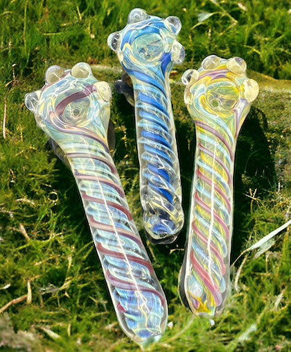 Glass Smoking Pipe /Pipes For Smoking /Fumed Pipes/Two Glass Smoking Pipes-4191