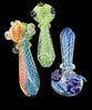 Color Changing Multicolor Striped Glass Pipe -4203