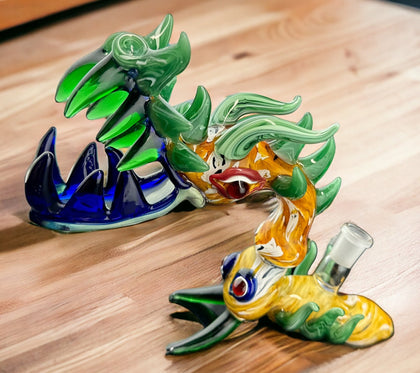 Dragon Bubbler Smoking Water Pipe Bong Wholesale Glass Pipe-4262