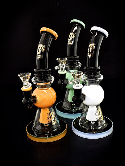 6B Fancy Colorful Smoking Glass Water Pipe with super nice new perc