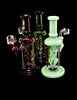 6B GLASS - 2021 Colorful smoking Glass Water pipe with leaf style new perc | Wholesale Glass Pipe-2021B38