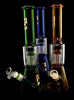 6B GLASS - 14" Assorted Color Tree Perc Straight Water Pipe | Wholesale Glass Pipe-2021B28
