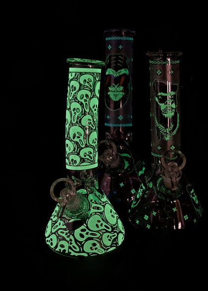 Glow in DARK bIker with decal 2021 GOG Water pipe-677