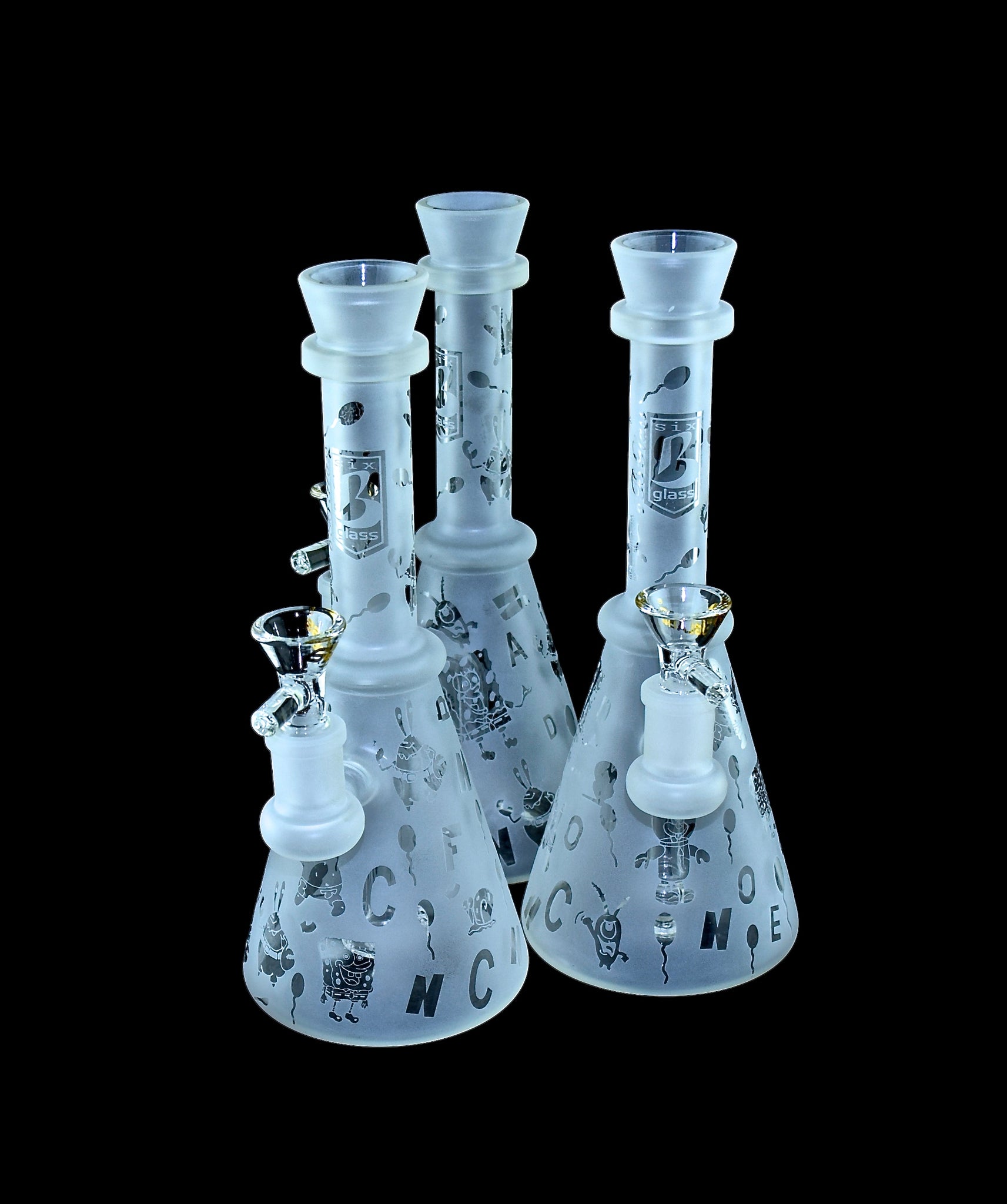 6B GLASS - 2023 Frosted Hand Made Water Pipe-113