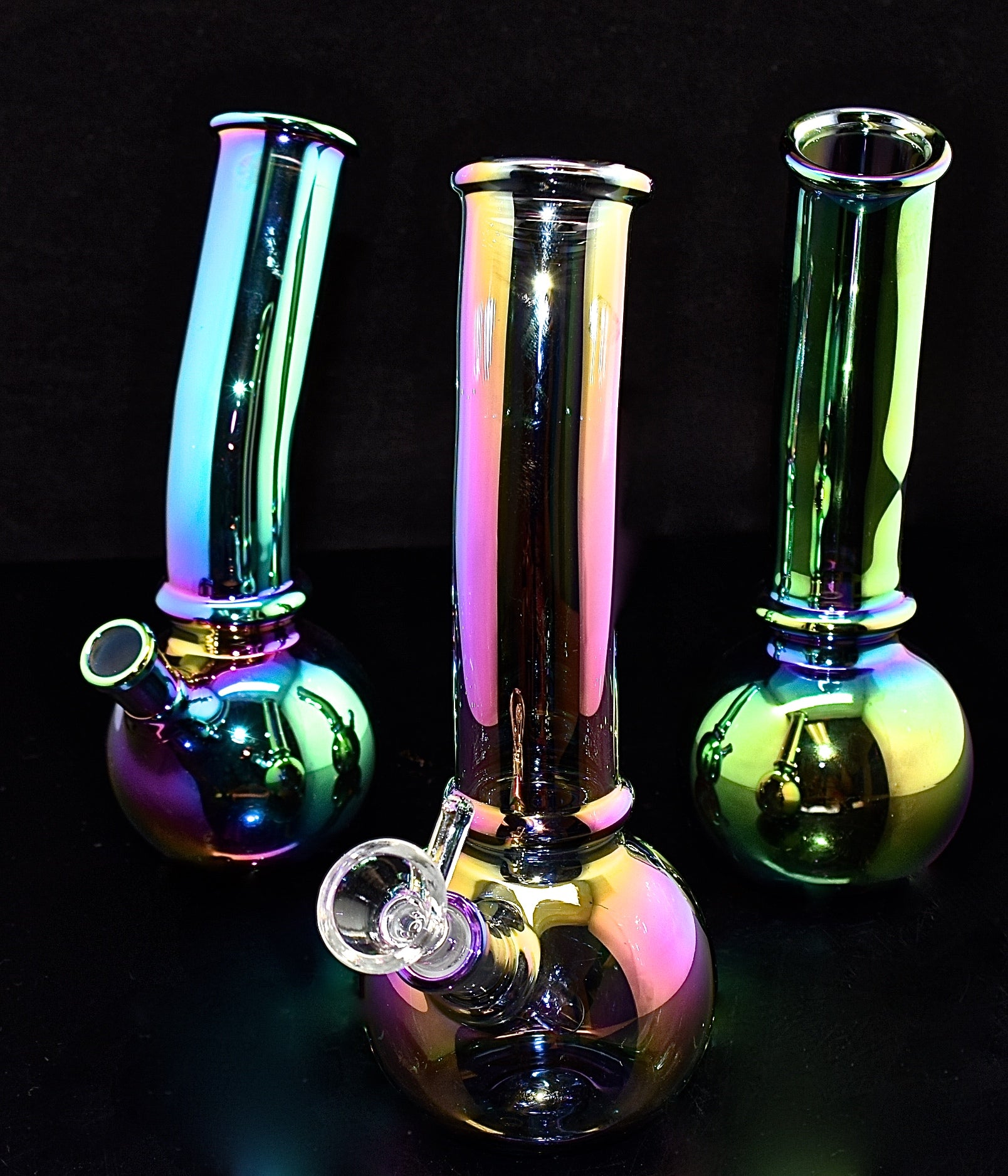 8" Fumed Water Pipe With 14mm Stamp-291