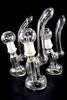 Clear Nail Oil Rig Glass Pipe | US Made | Wholesale Glass Pipe-446