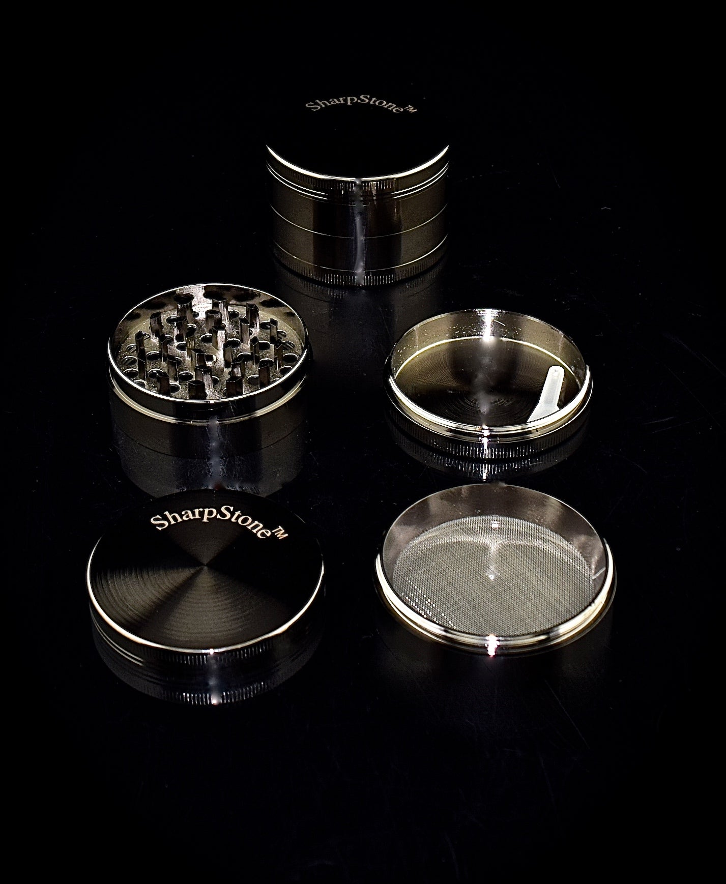 Sharp Edge Grinders Clear Top | Wholesale Glass Pipe-1269