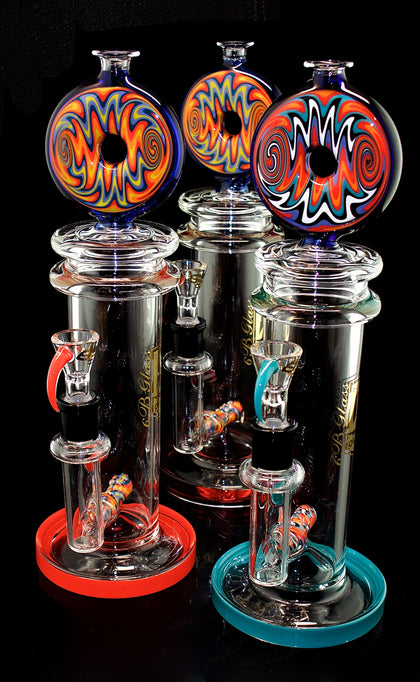 6B Glass Stacker Water Pipe with Reversible -244