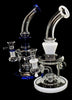 Bent Wholesale Smoking Glass Water Pipe with Shower-Head perc-363