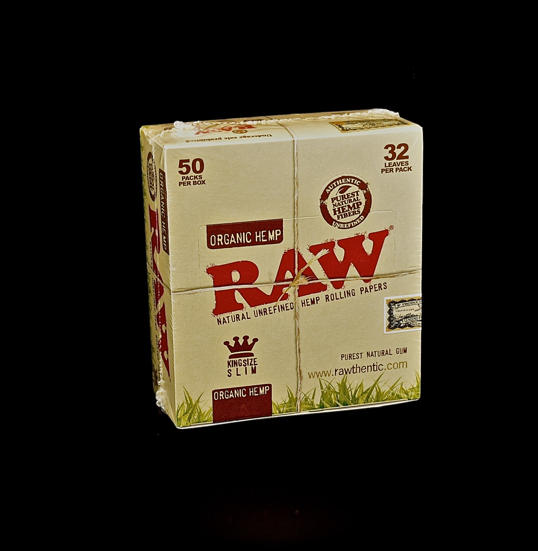 Raw Classic King Size Slim Rolling Paper - 50 Packs/Display-1206