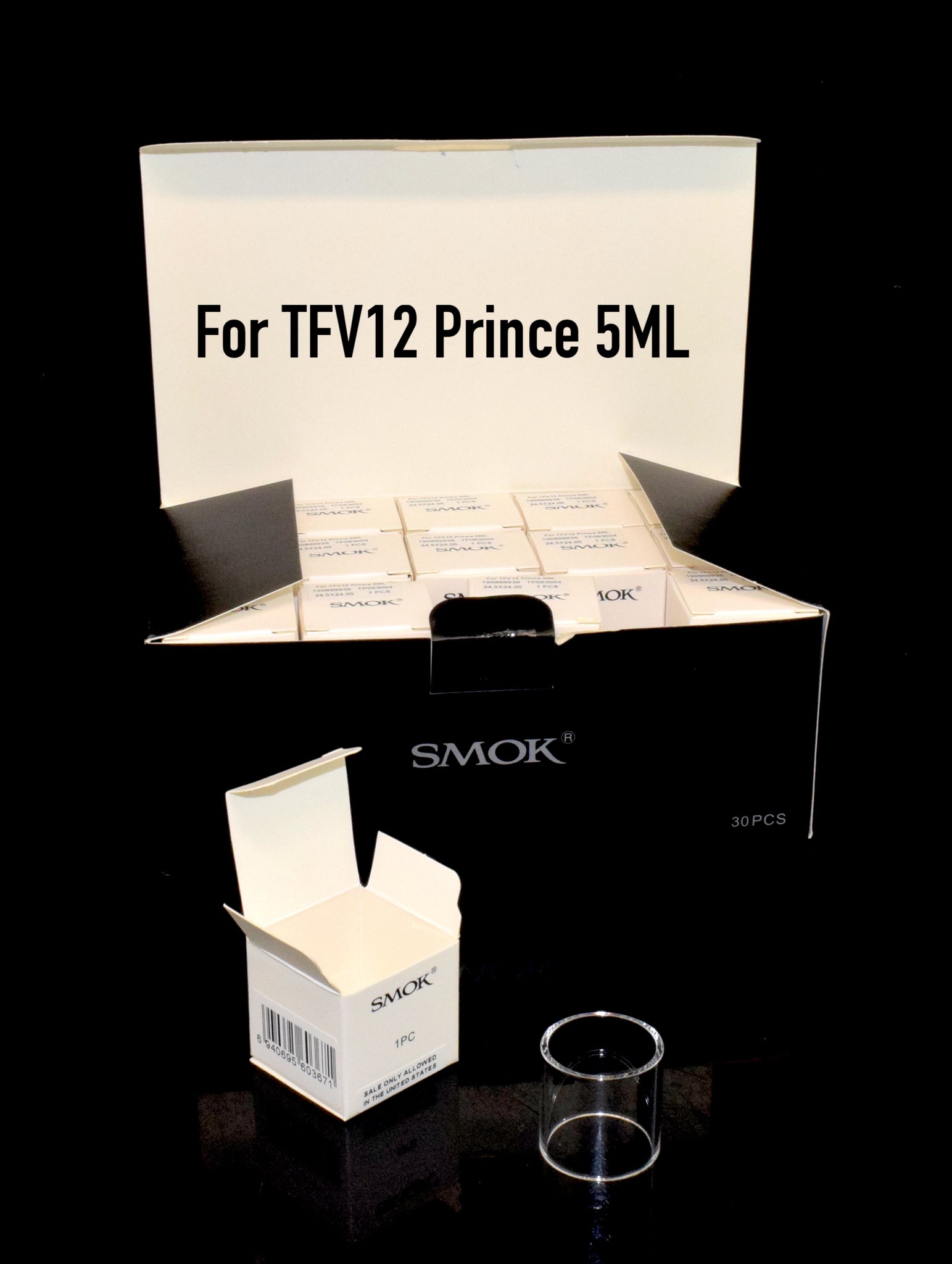 SMOK TFV12 PRINCE REPLACEMENT GLASS TUBE 5ML | Wholesale Glass Pipe - 1665