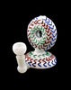 4" Donut Glass Pipe Smoking Bubbler | Wholesale Glass Pipe-145