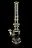 14" Stainless with new perc super fancy style 2023 glass water pipe-Wholesale Glass Pipe-44