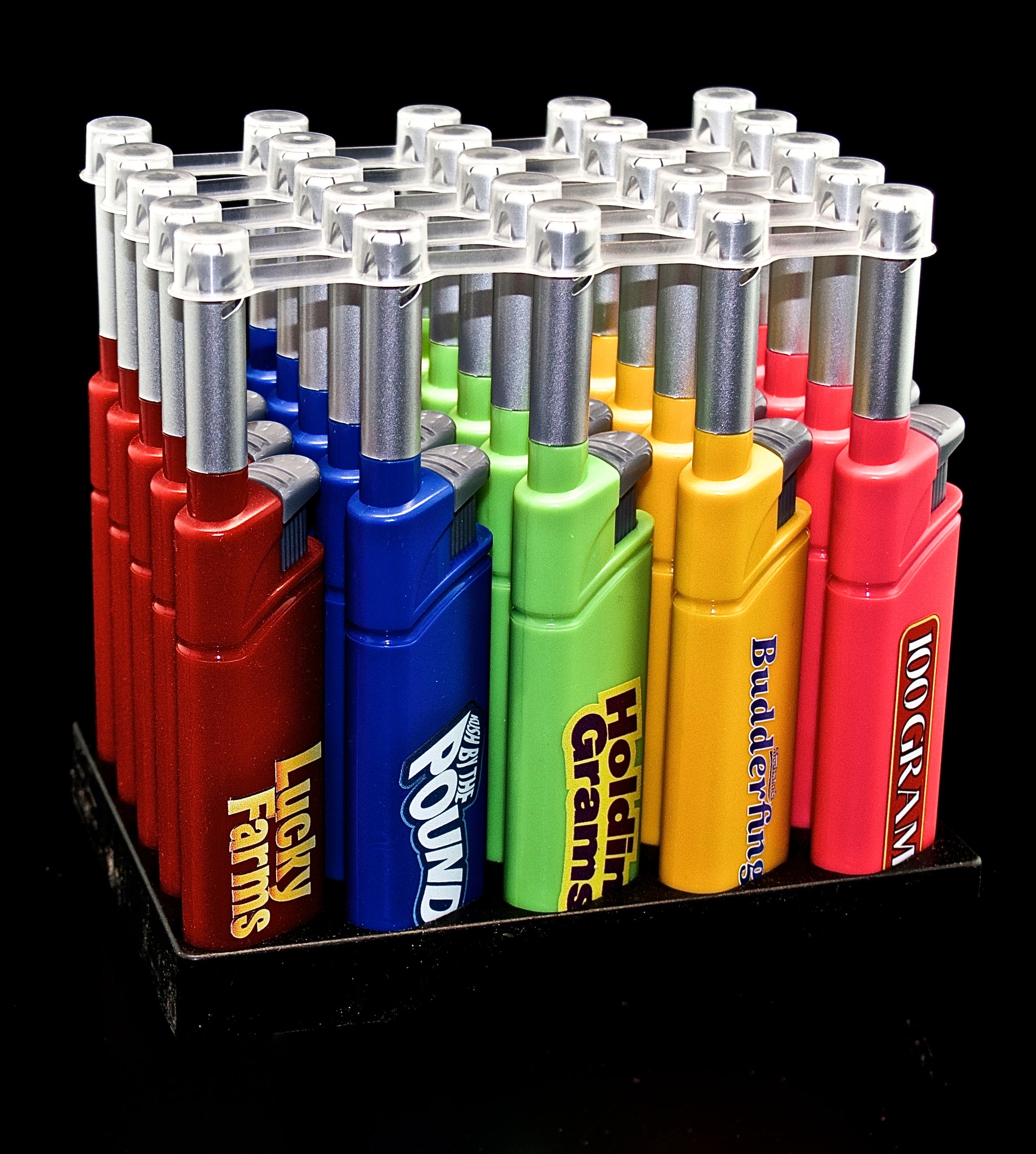 35 pc Extended Wand Muchie Lighter Set | Wholesale Glass Pipe - 1587