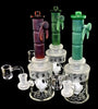 6B GLASS - 10" Colorful Fancy Frosted Smoking Water Pipe-2022B23