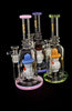 6B GLASS - 11 inches colorful water pipe with beautiful face per -2020B87