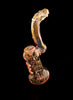 Light Coral Marbled Sherlock Bubbler | Wholesale Glass Pipe-1021