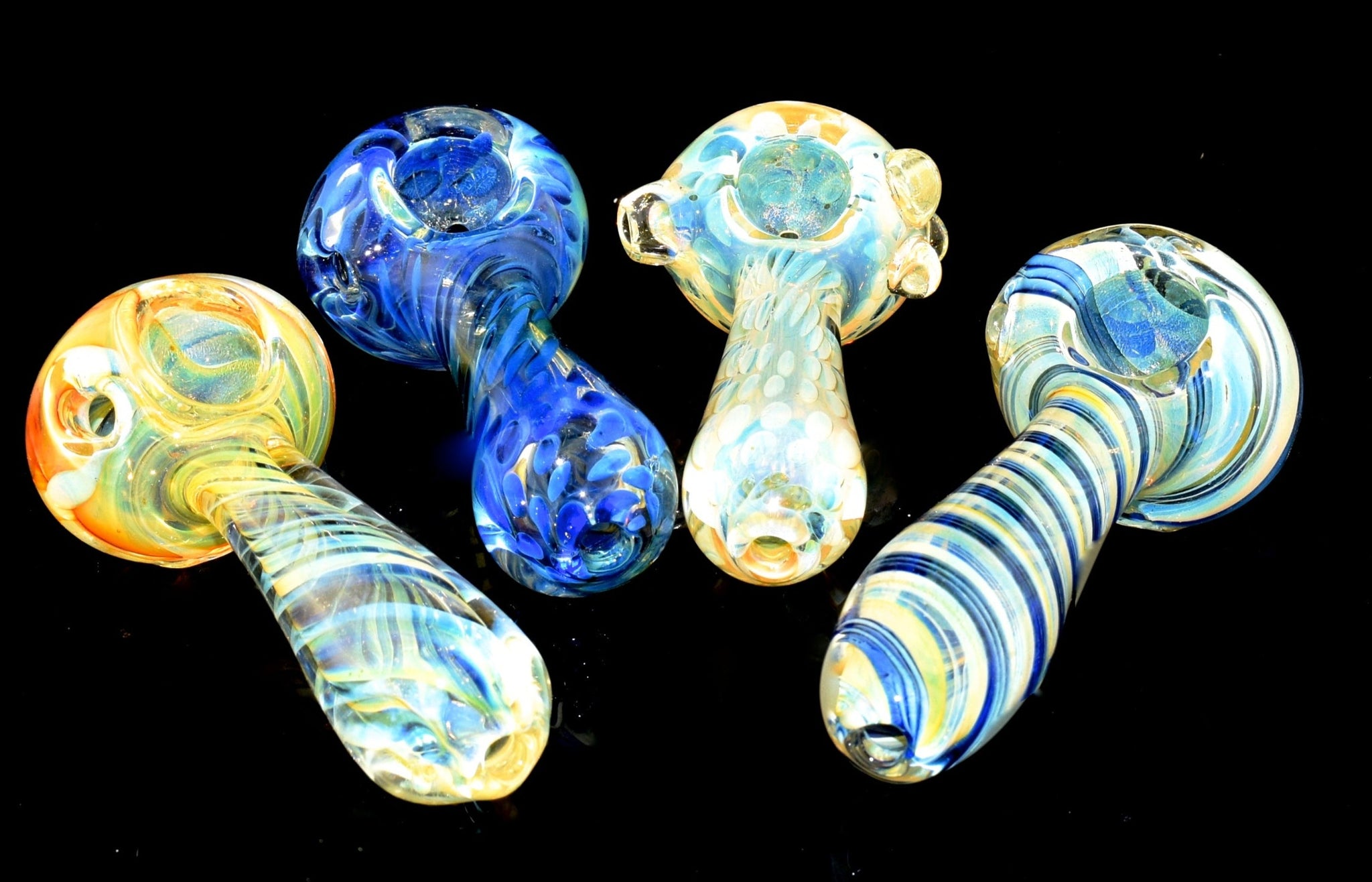 Spiral Light Hand Pipe | Wholesale Glass Pipe -1370
