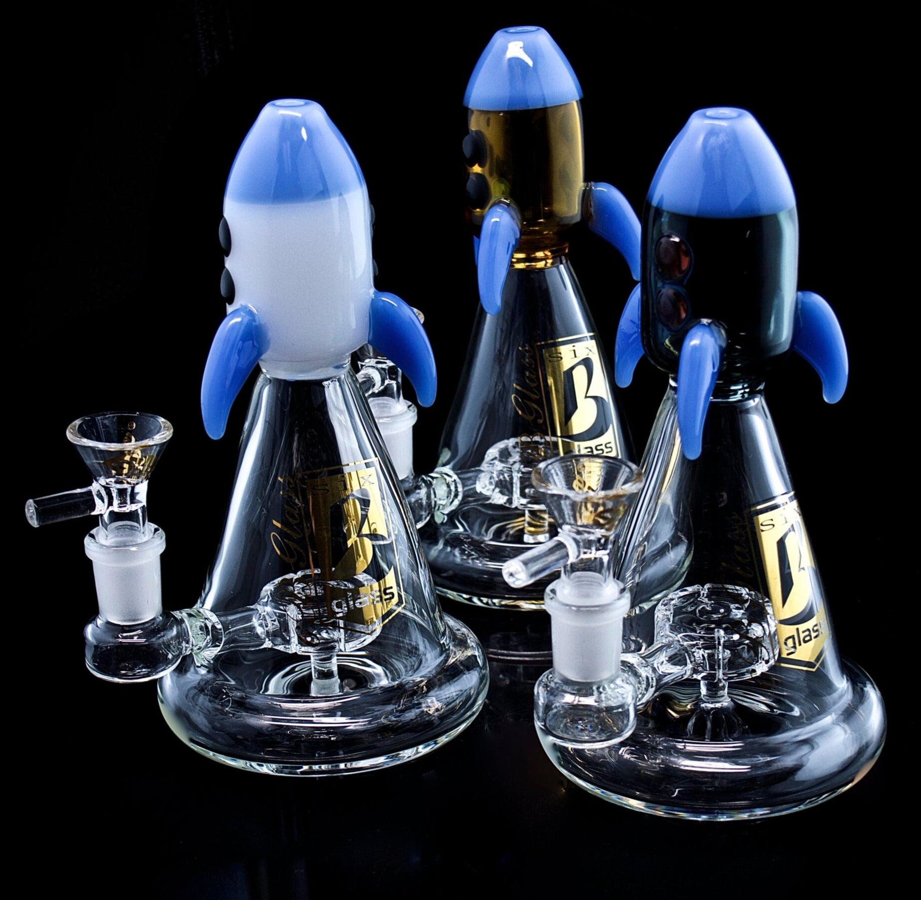 6B Glass by Rocket Style colorful smoking glass bongs | Wholesale Glass Pipe-2021B63