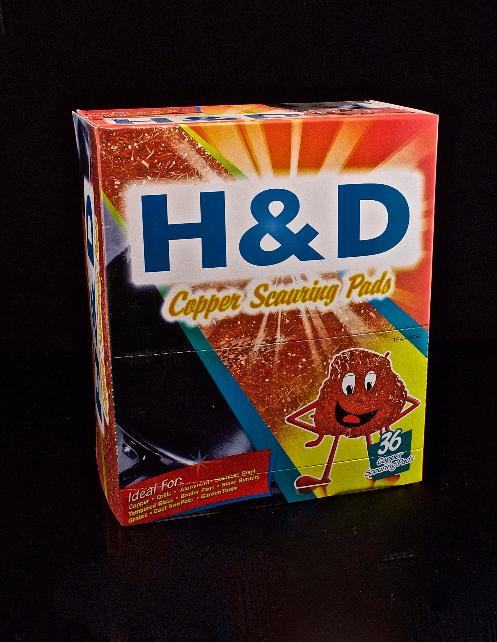 H & D Copper Scarring Pads 36 Copper Scouring Pads -712