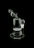Clear Bend Neck Recycle Glass Smoking Water Pipe -441
