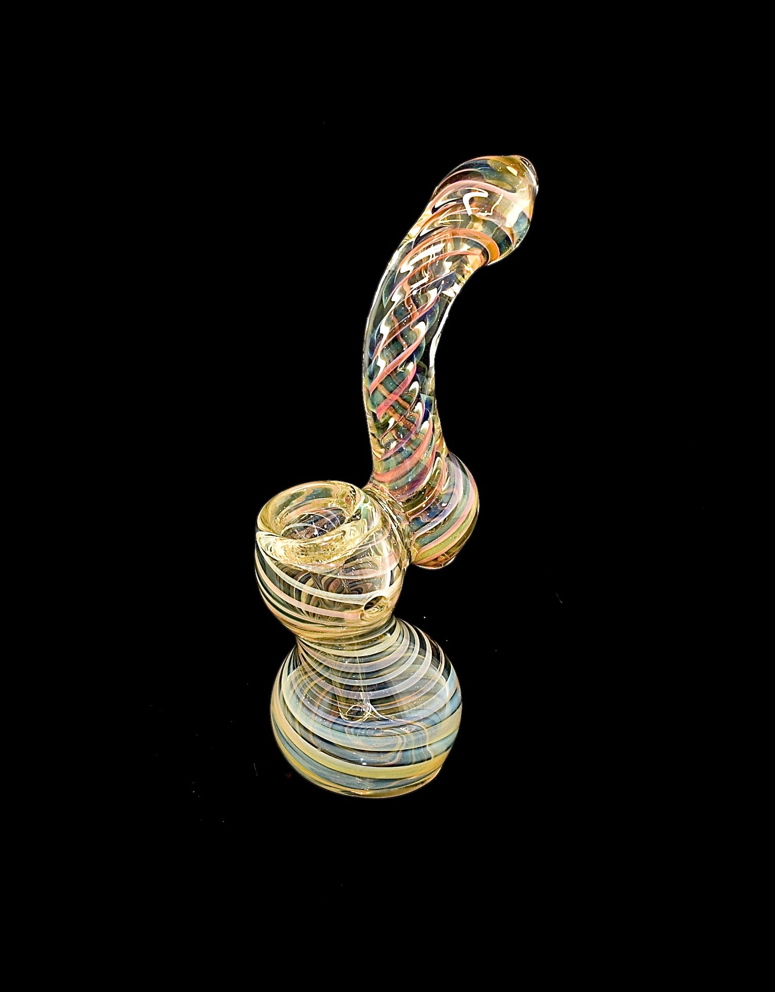 7" Smoking Glass Bubbler Weight:-140gm  Size:-7 inches -266