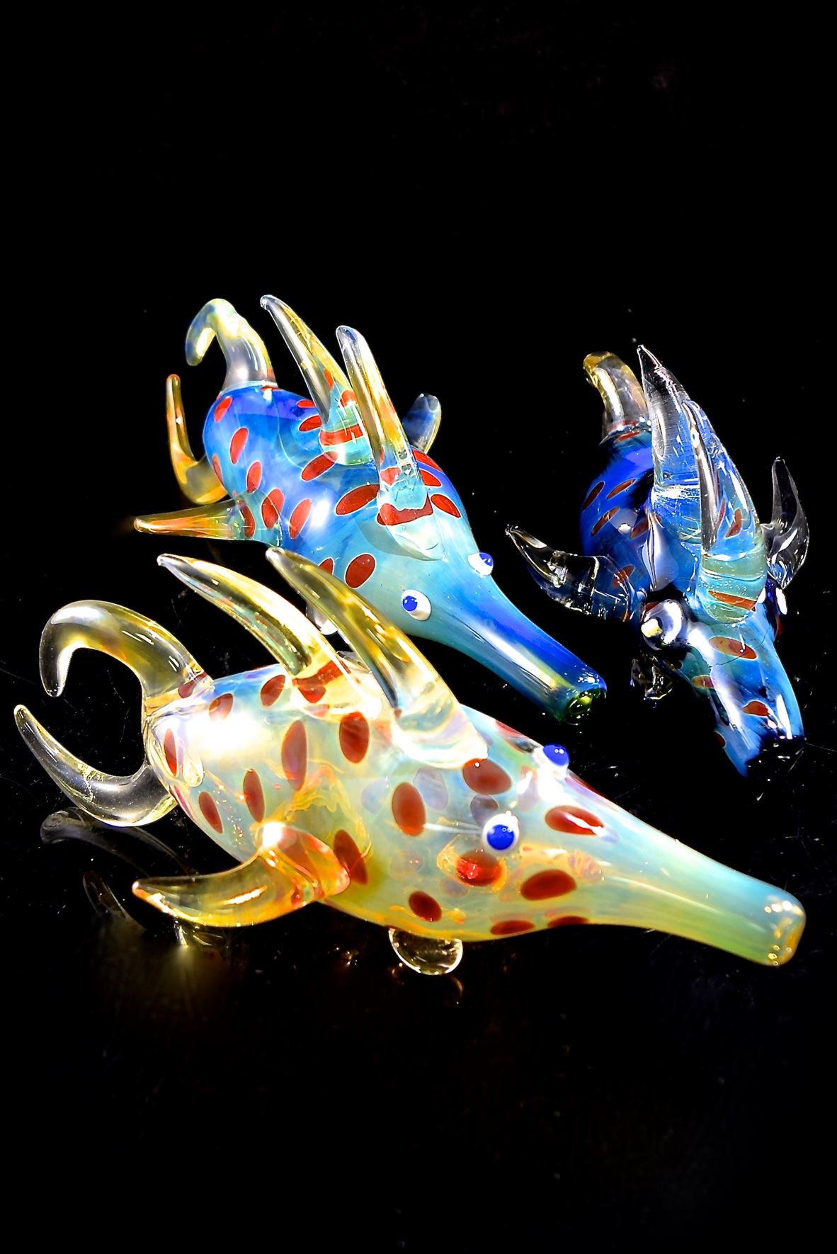 Color Changing Glass Fish Pipe | Animals Pipe | Wholesale glass PiPE-454