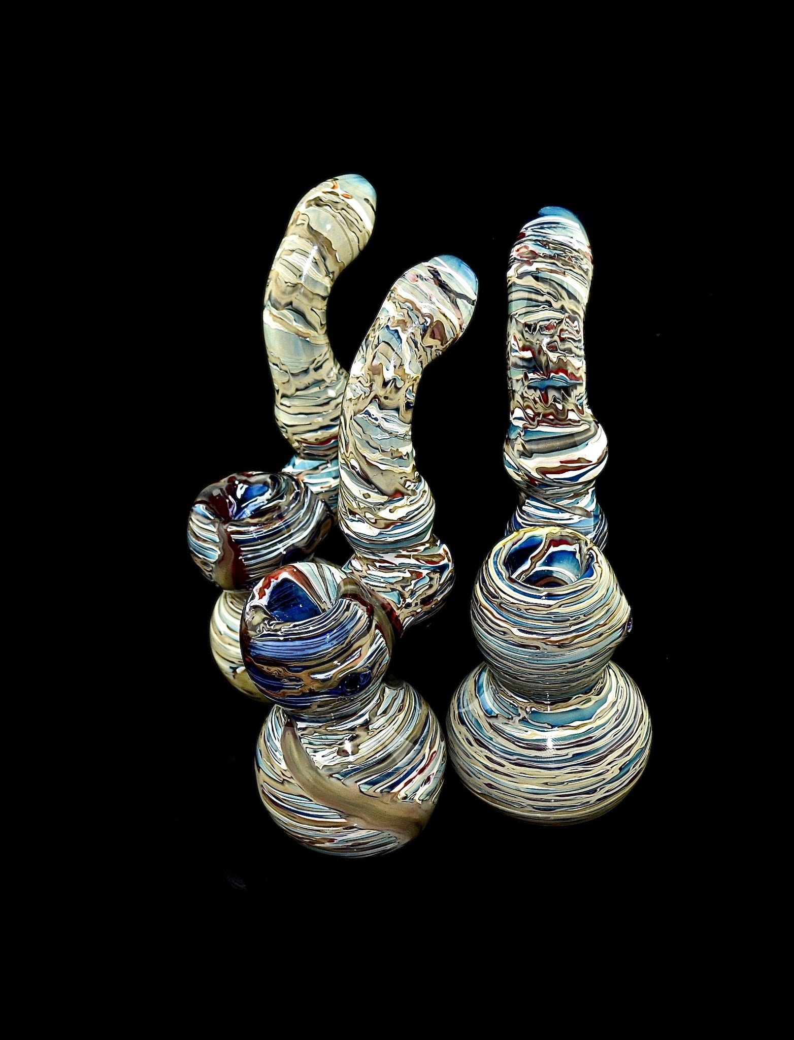 Glass Sherlock Bubbler - Wholesale Glass Pipe-653