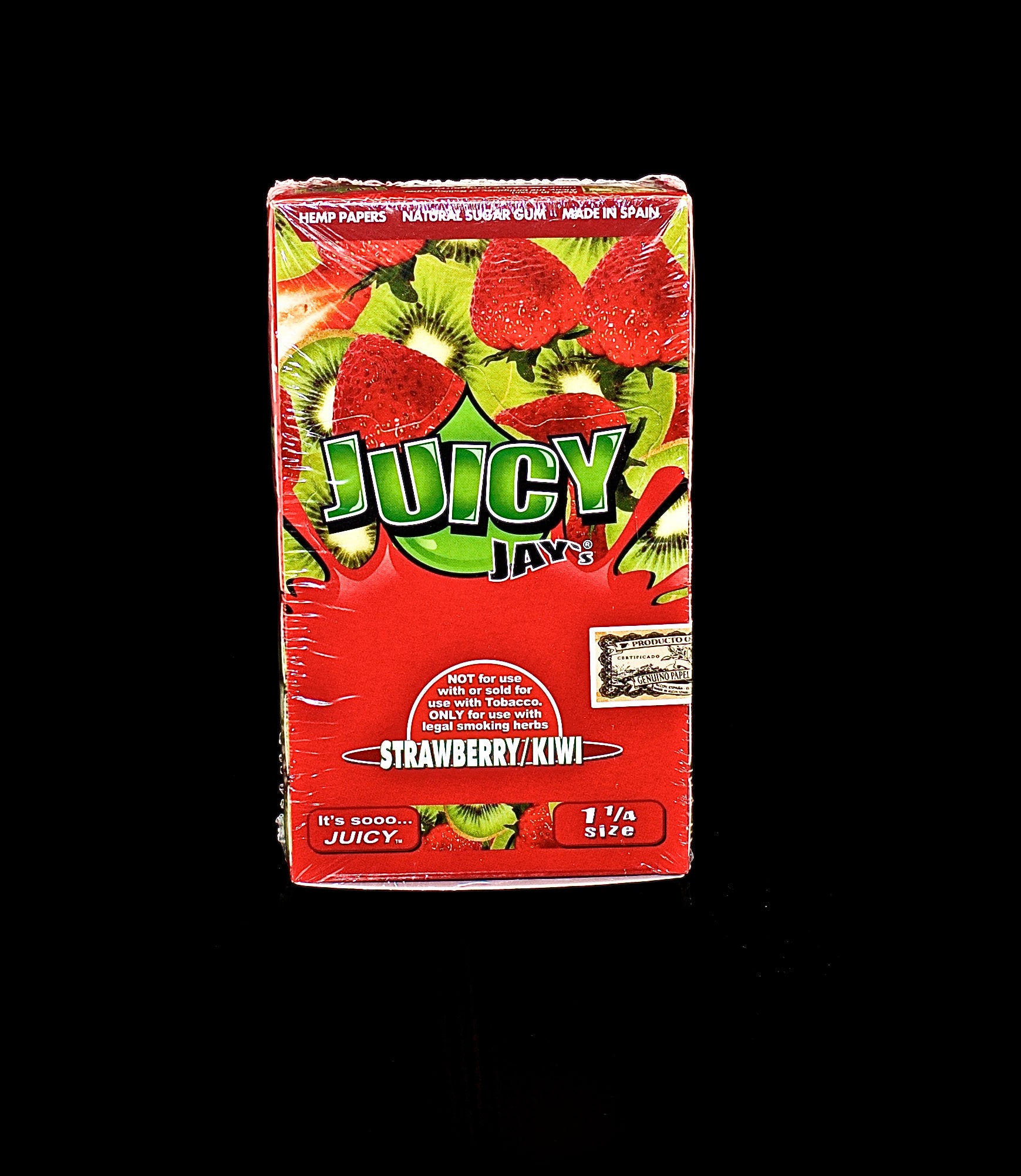 Juicy Jay's 1 1/4" Size Rolling Paper Strawberry kiwi Flavor-828