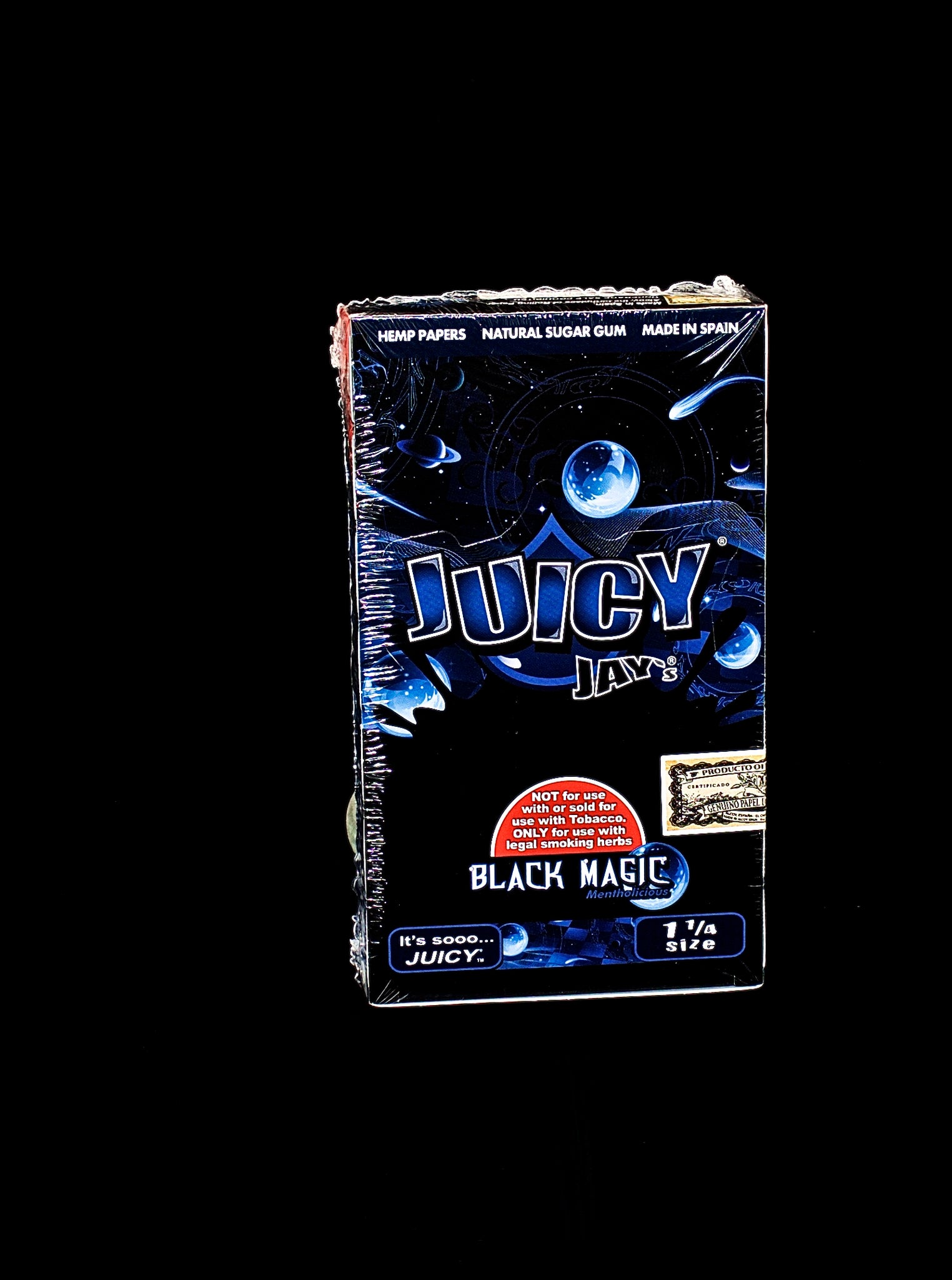 Juicy Jay's 1 1/4" Size Rolling Paper Black Magic Flavor-817