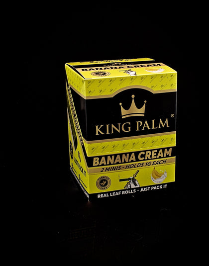 King Palm Banana Cream - 2 Slim Rolls - 20pk Display
